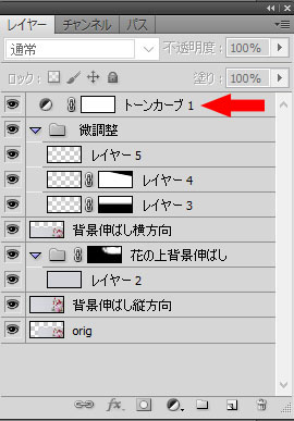 確認用トーンカーブ